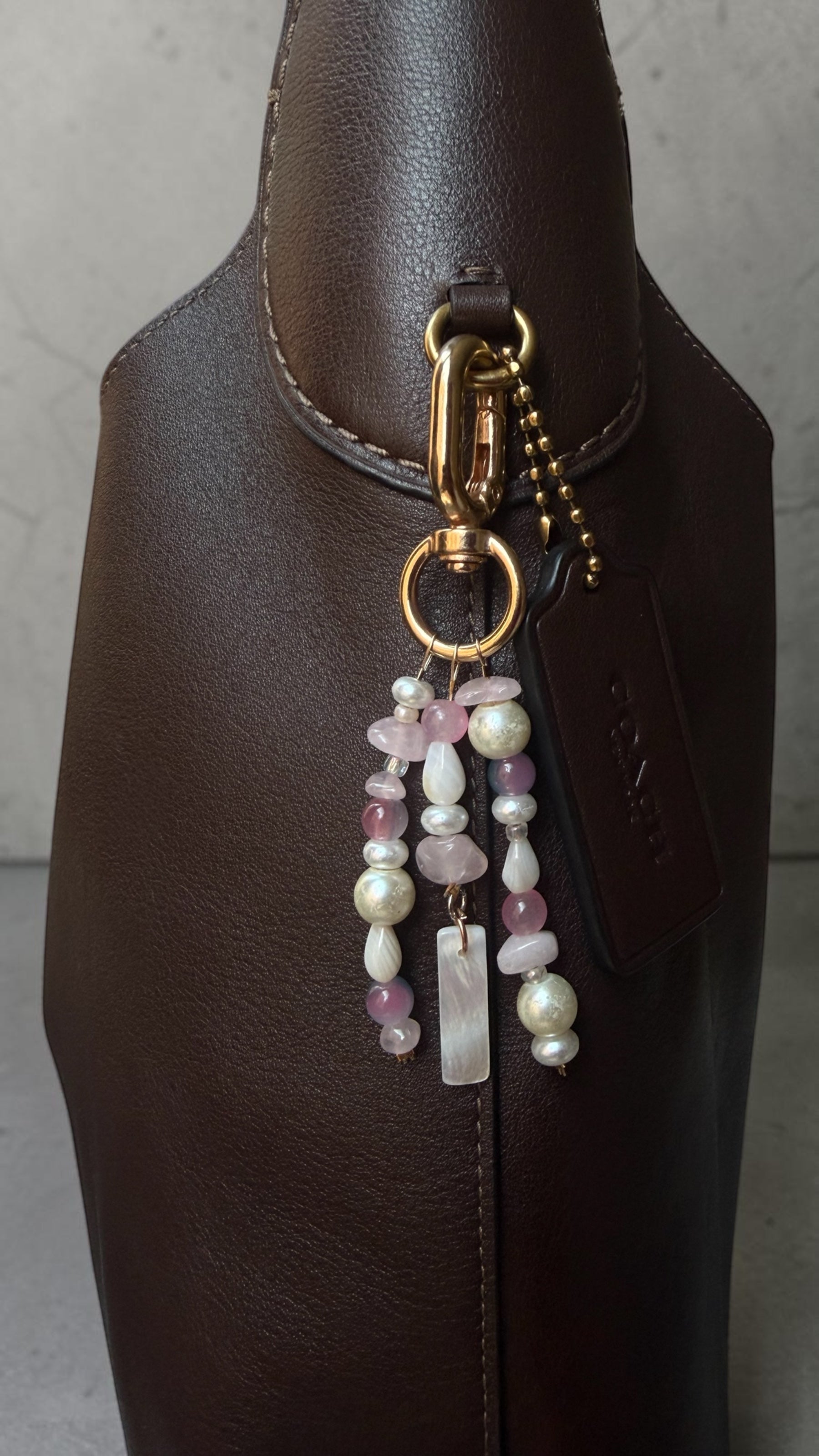 Cotton Candy Cloud | Handmade Beaded Bag Charm