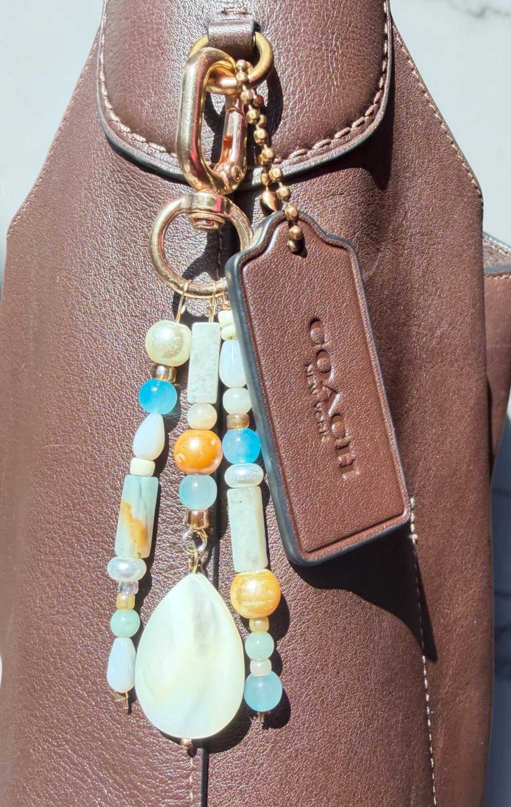 Beach Babe | Handmade Beaded Bag Charm