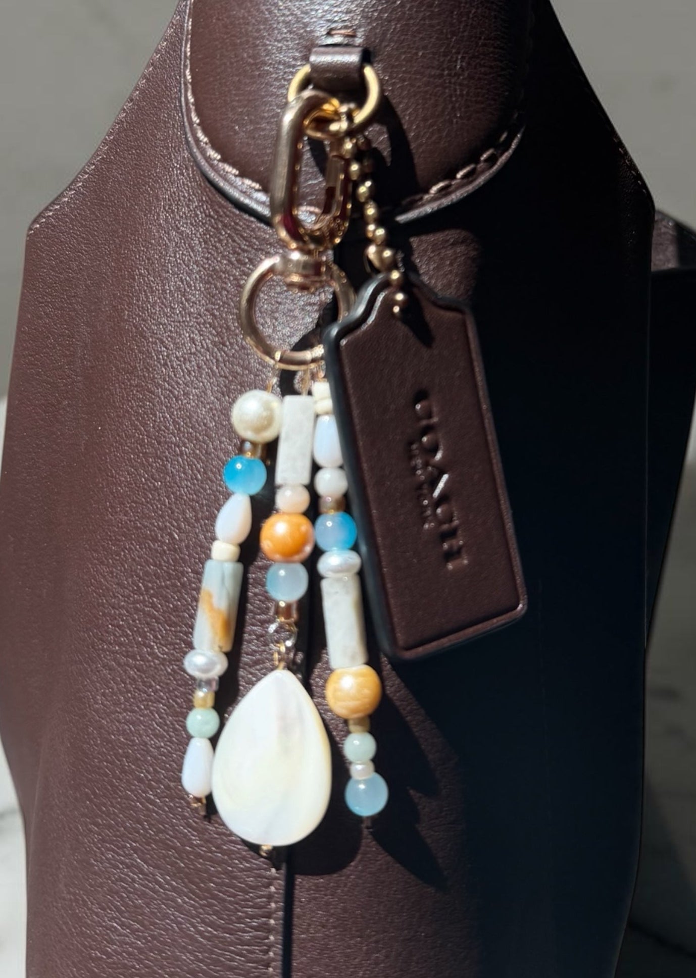 Beach Babe | Handmade Beaded Bag Charm